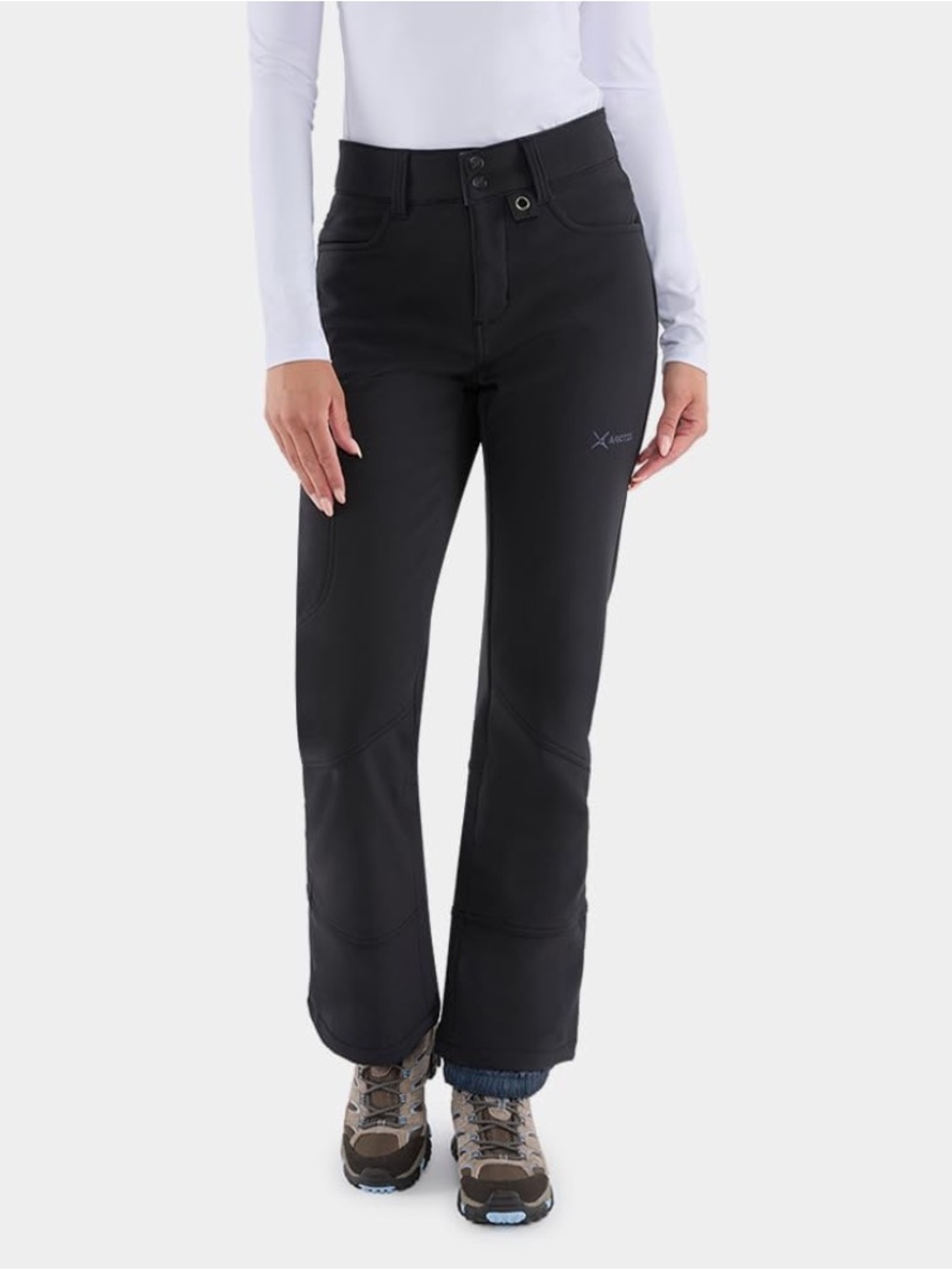 Arctix Black Women's Insulated Fleece-Lined Ski Pants